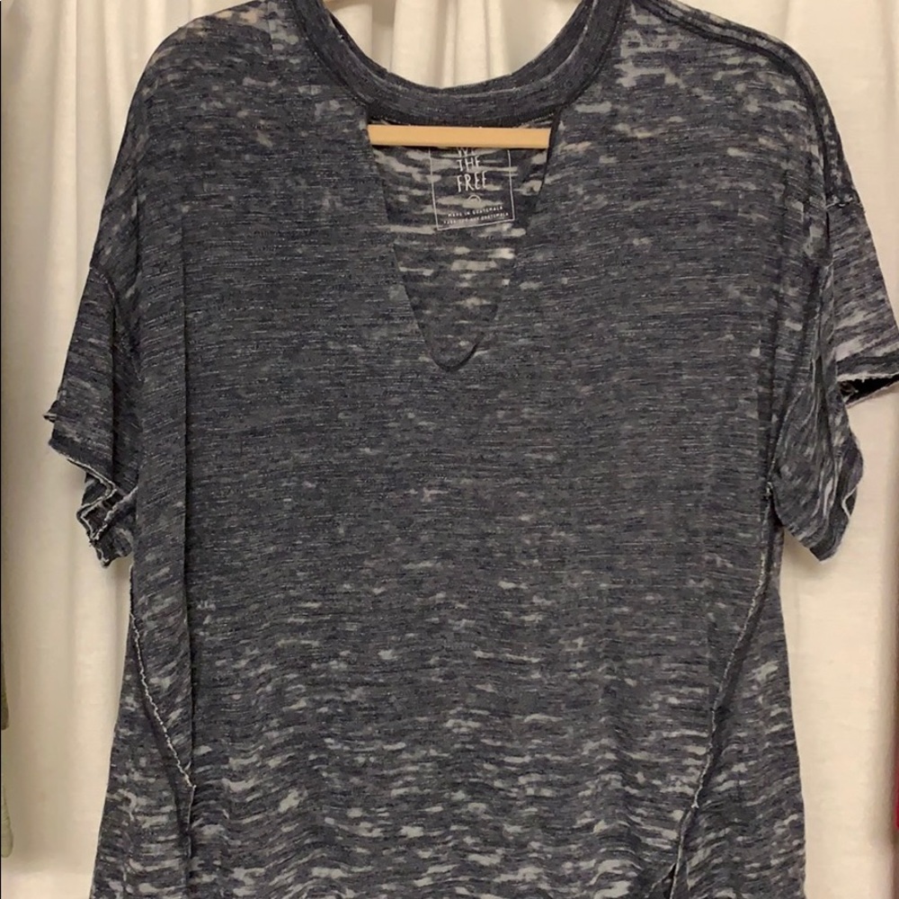 dark blue cutout top free people